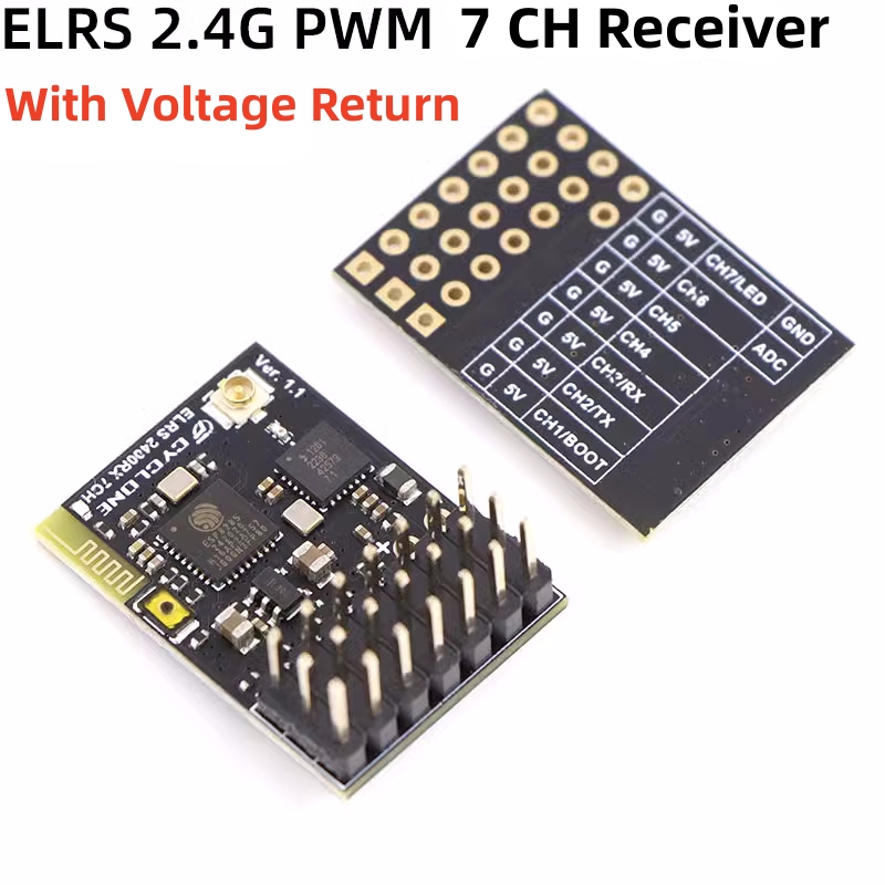 ELRS 2,4G PWM 7CH 6CH CRSF при – обзор и цена Drone Racing Receiver